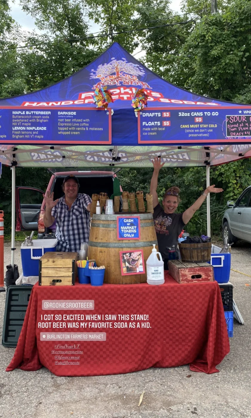 The Rookie's tent at a Vermont market
