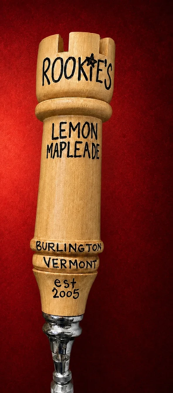 Rookie's Sparkling Vermont Maple Lemonade tap handle